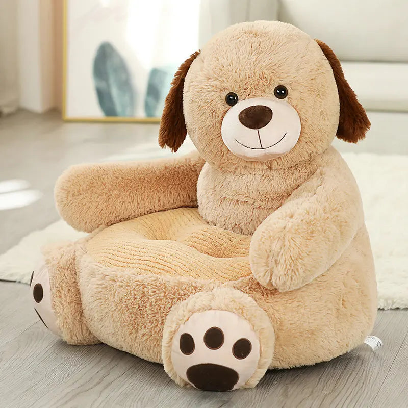 CuddleSeat – Plush Animal Baby Sofa 🧸☁️