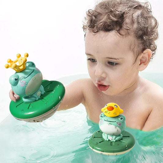 Electric Water-Spray Frog Bath Toy
