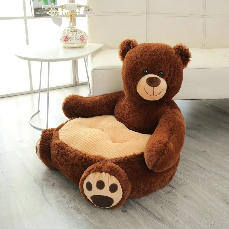 CuddleSeat – Plush Animal Baby Sofa 🧸☁️