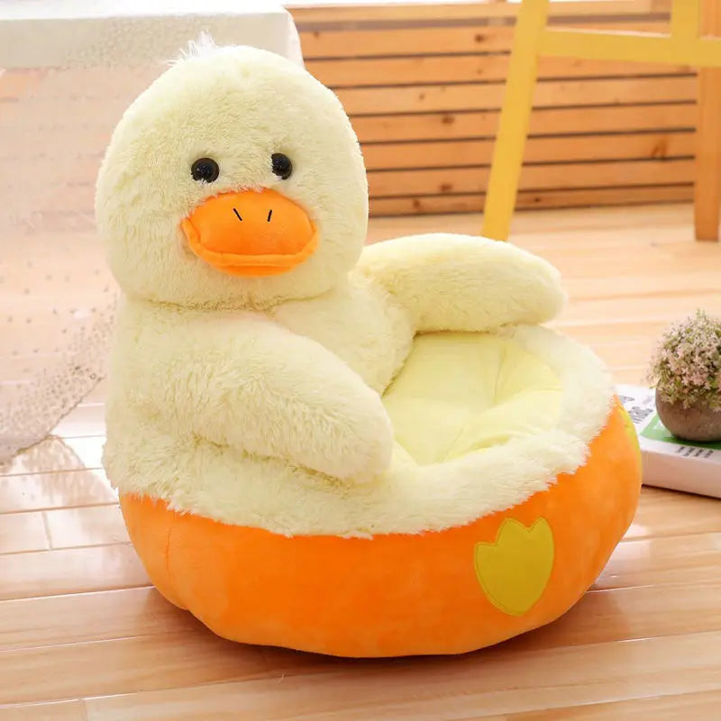 CuddleSeat – Plush Animal Baby Sofa 🧸☁️