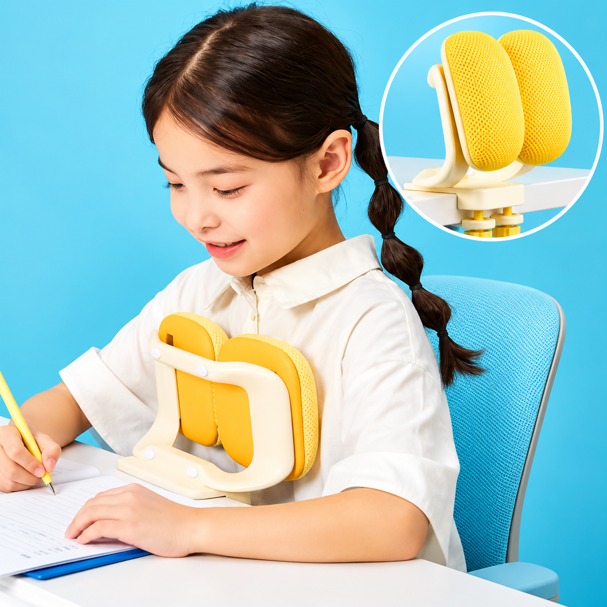 PosturePal – Adjustable Desk Sitting Support 📚🪑