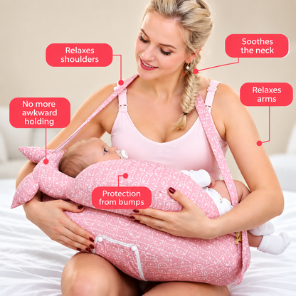 NestEase – Adjustable Nursing Pillow 🤱☁️