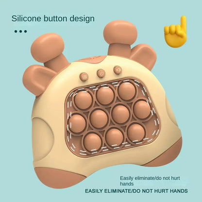 QuickTap Pop-Light Reaction Game for Kids | LED Whack-a-Mole Handheld Toy