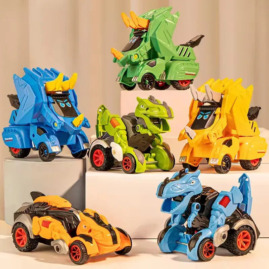 2-in-1 Dino Monster Truck – Transforming Car to Robot Toy