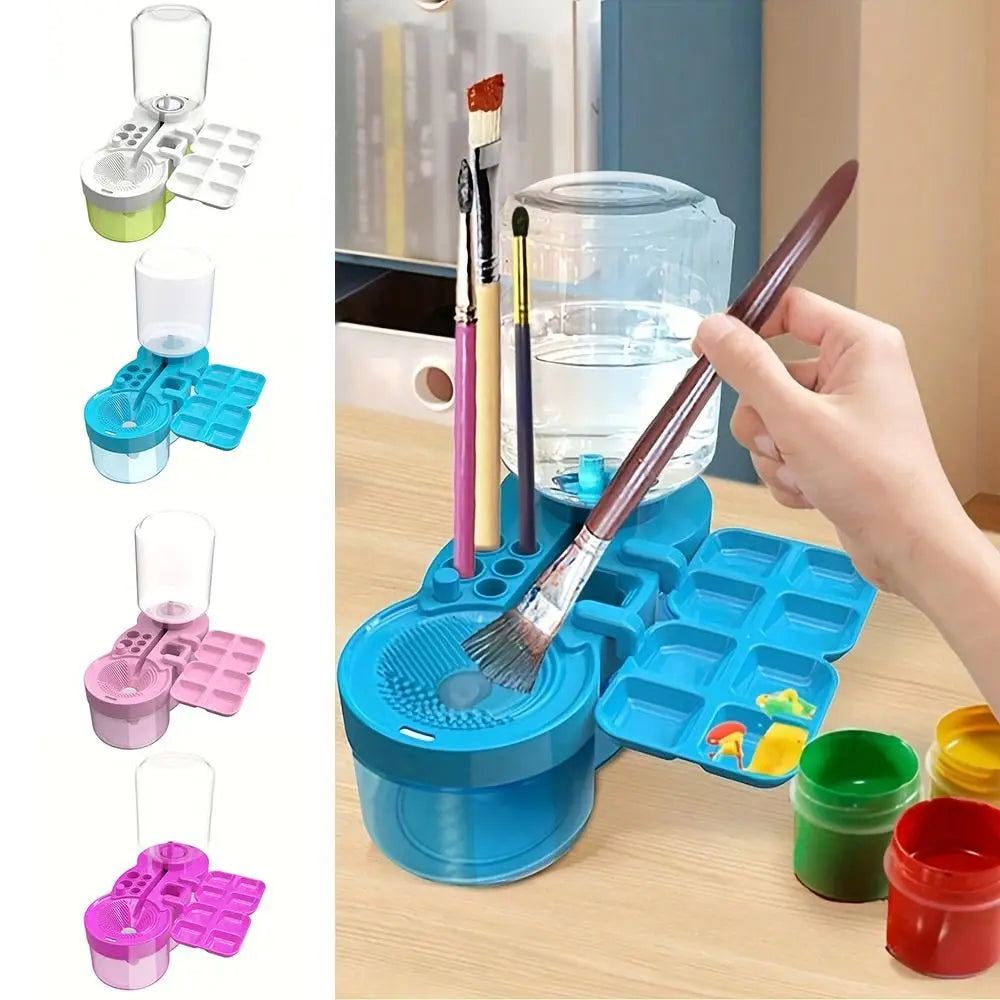 CleanFlow 6-in-1 Paintbrush Cleaner & Brush Holder