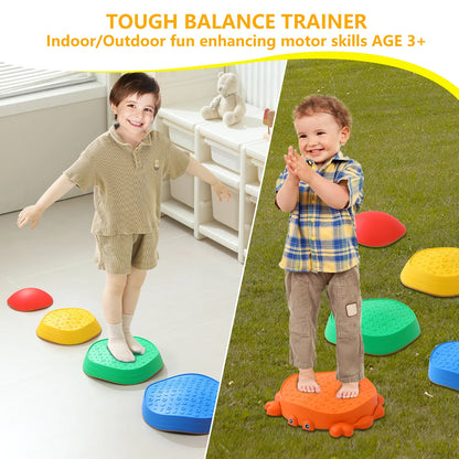 5-Piece Crab Sensory Stepping Stones – Balance & Obstacle Course Toy 🦀🌈