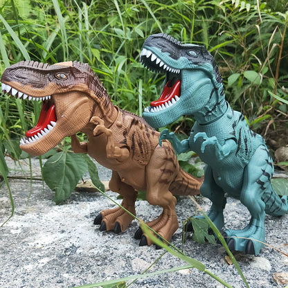 Walking & Egg-Laying Dinosaur Toy with Lights & Spray