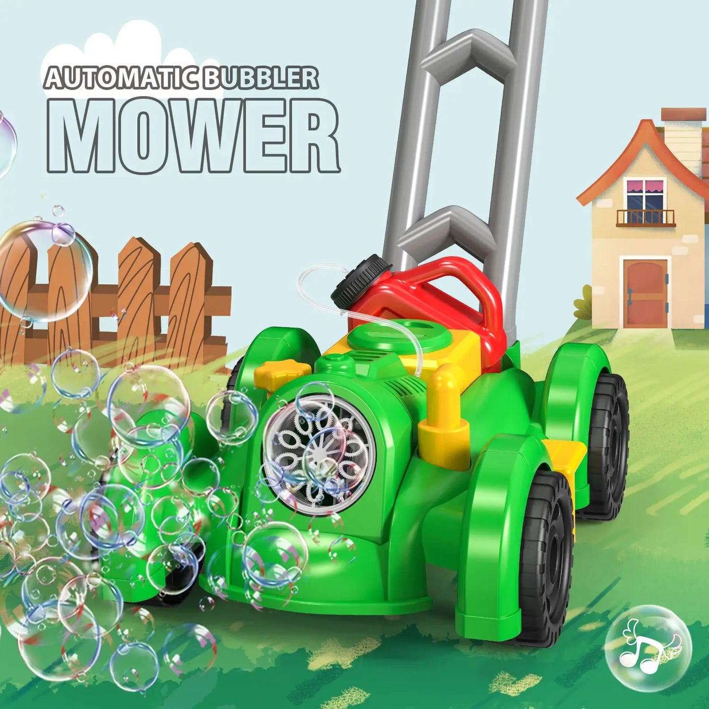 Bubble Car Toy – Automatic Bubble Mower with Lights