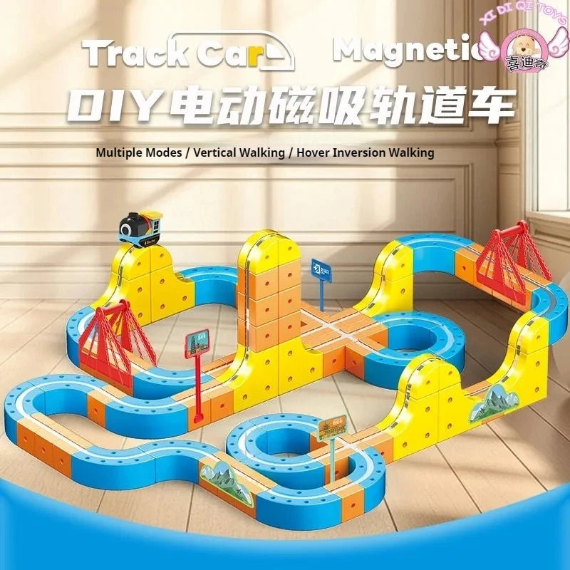 🚆 MagneTrack Builder – DIY Magnetic Train Track Assembly Set