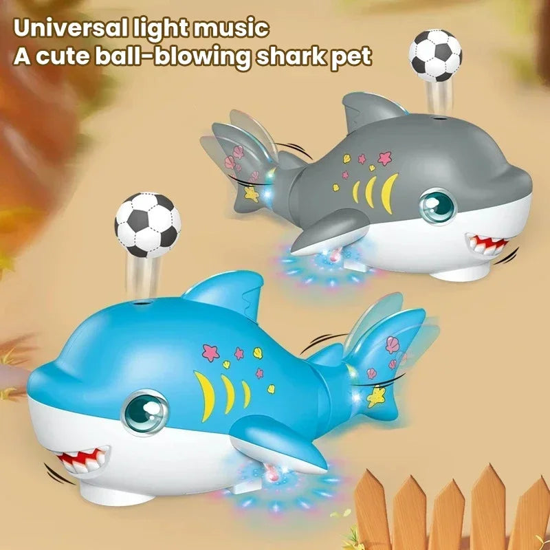 Shark Blowing Ball Car – Interactive Electric Toy for Kids
