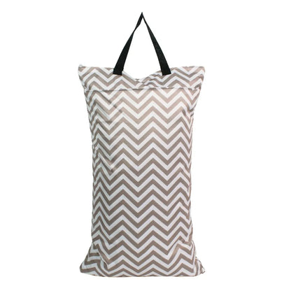 Large Waterproof Baby Wet Bag – Double Pocket Stroller Organizer