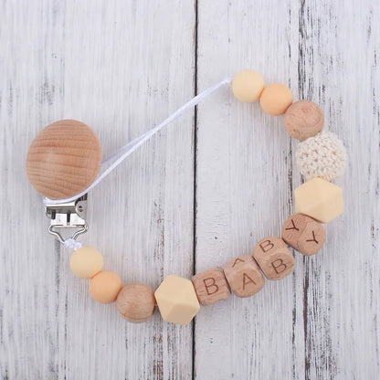 Personalized Baby Pacifier Clip – Custom Name Teether Holder