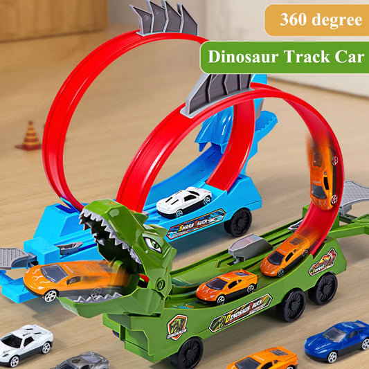 DinoSlide DIY Track Car Adventure Set