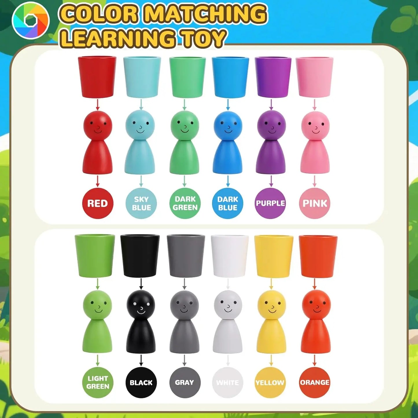 Montessori Color Sorting Toy – Learn Through Play