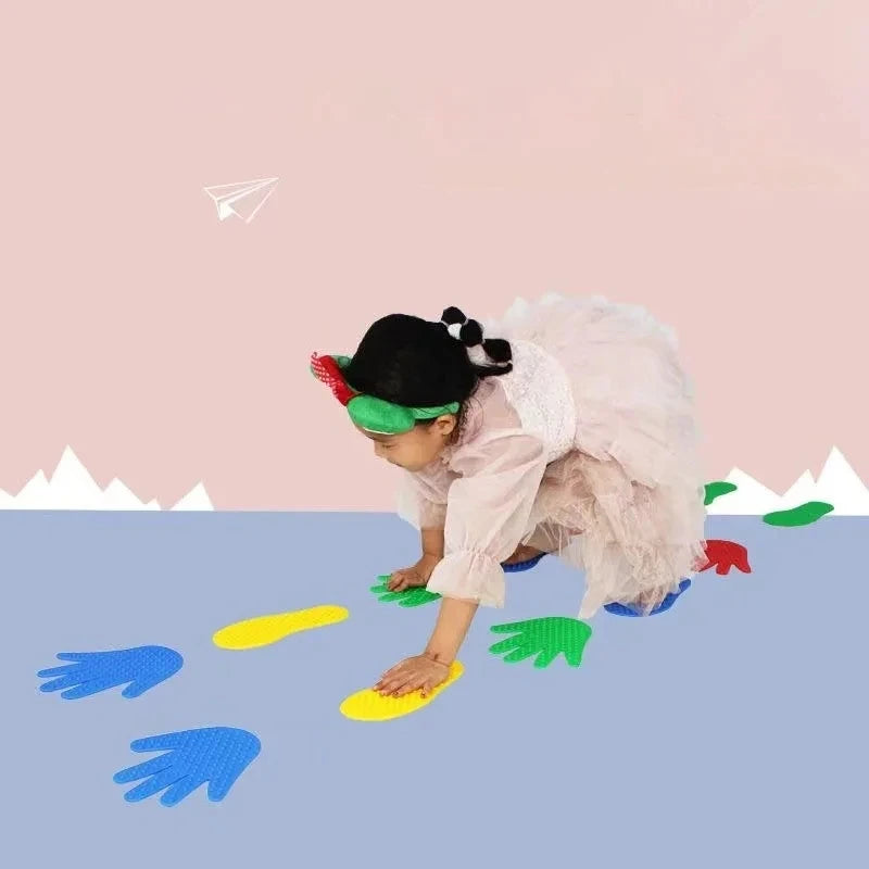 8-Piece Hand & Foot Coordination Game – Fun Active Play for Kids 🖐️🦶🌈