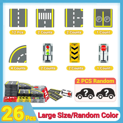 Magnetic Crane Car Building Set – Creative STEM Construction Toy for Kids
