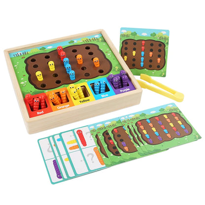 Wooden Colour Sorting & Bug Catching Game 🐞🌈