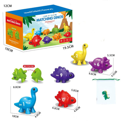 DinoCount Dinosaur Number & Letter Matching Puzzle