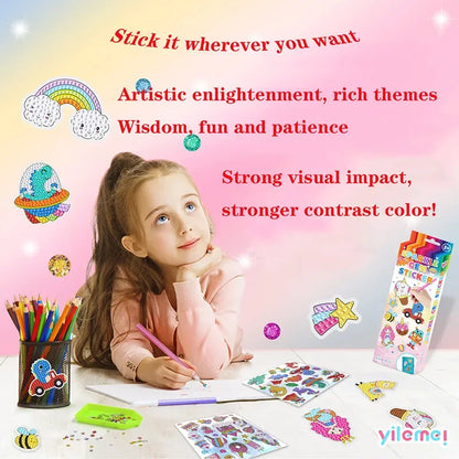 Kids DIY Diamond Painting Sticker Kit 💎🎨