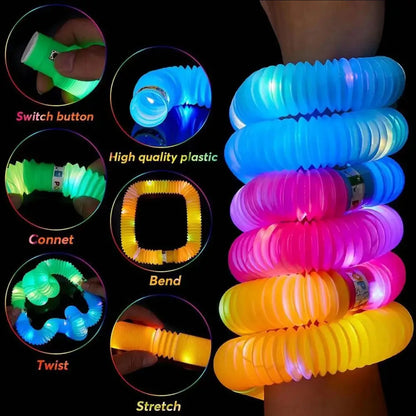 Light-Up Pop Tubes – Sensory Fidget Toys 🌈✨