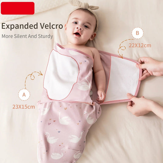 Adjustable Cotton Baby Swaddle Wrap 👶🌙