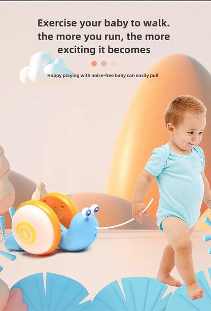 Snaily GlowPal – Pull-Along Light & Sound Toy for Toddlers