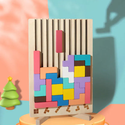 WoodMind 3D Wooden Logic Puzzle Building Blocks