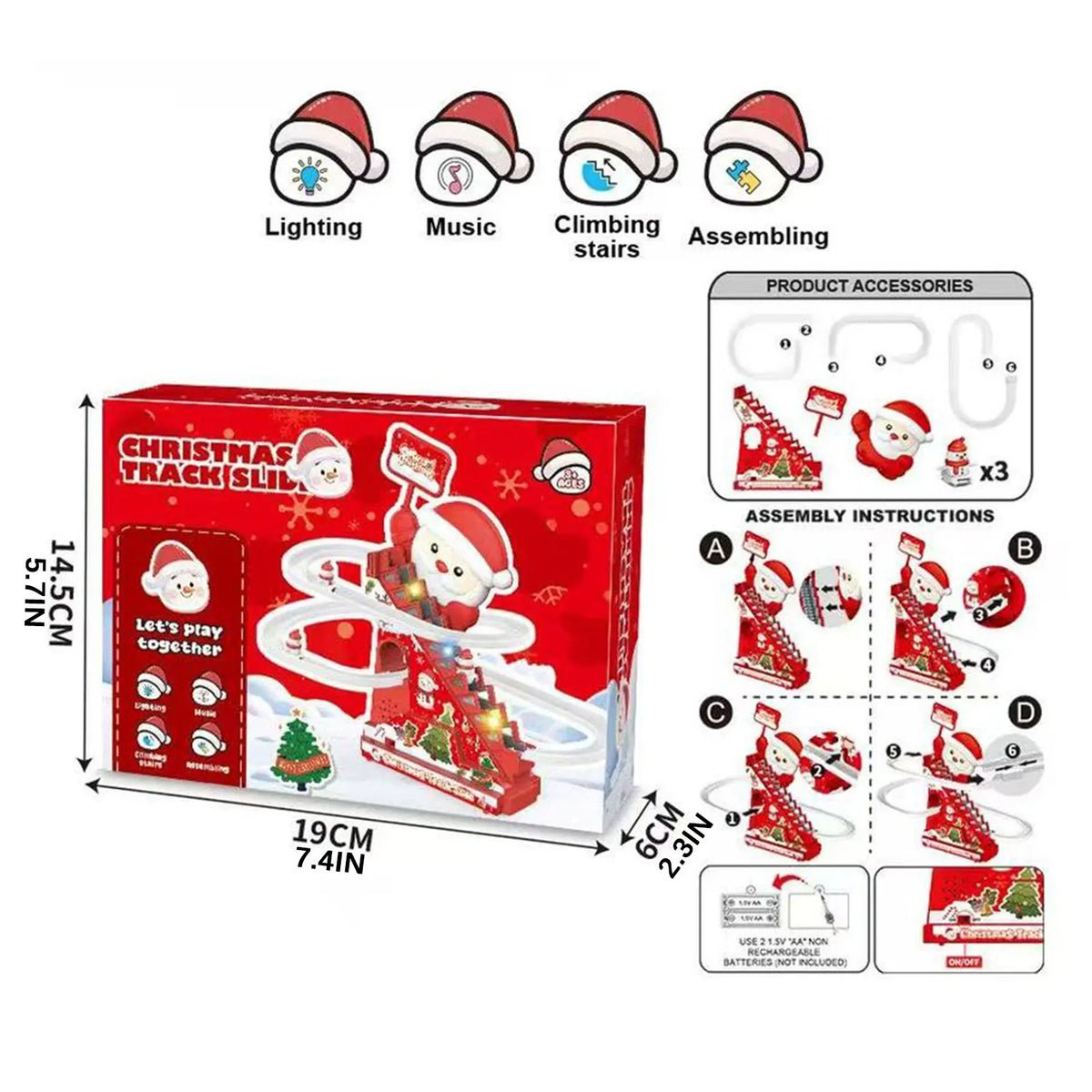 SantaRace – Musical Climbing Track Set 🎅🎄