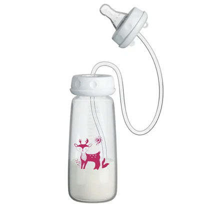 BornBL Hands-Free Baby Feeding Bottle – Anti-Colic Nursing System