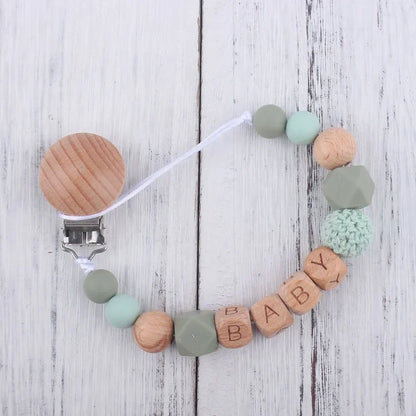 Personalized Baby Pacifier Clip – Custom Name Teether Holder