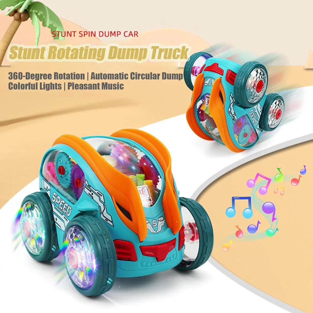 Electric 360° Stunt Car with Lights & Music