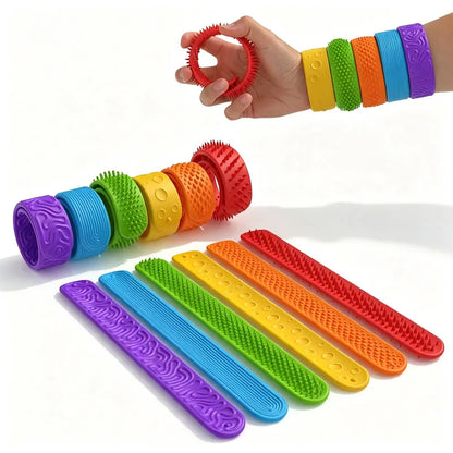SensorySnap – Textured Fidget Bracelets 🌈✨