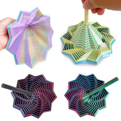 SpinGlow 3D Rainbow Sensory Fidget Toy