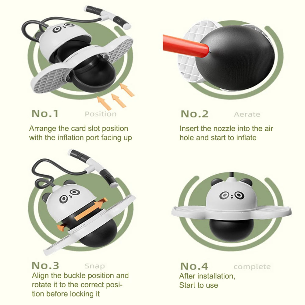 🐼 Panda Bounce – Light-Up Jump & Balance Ball Set