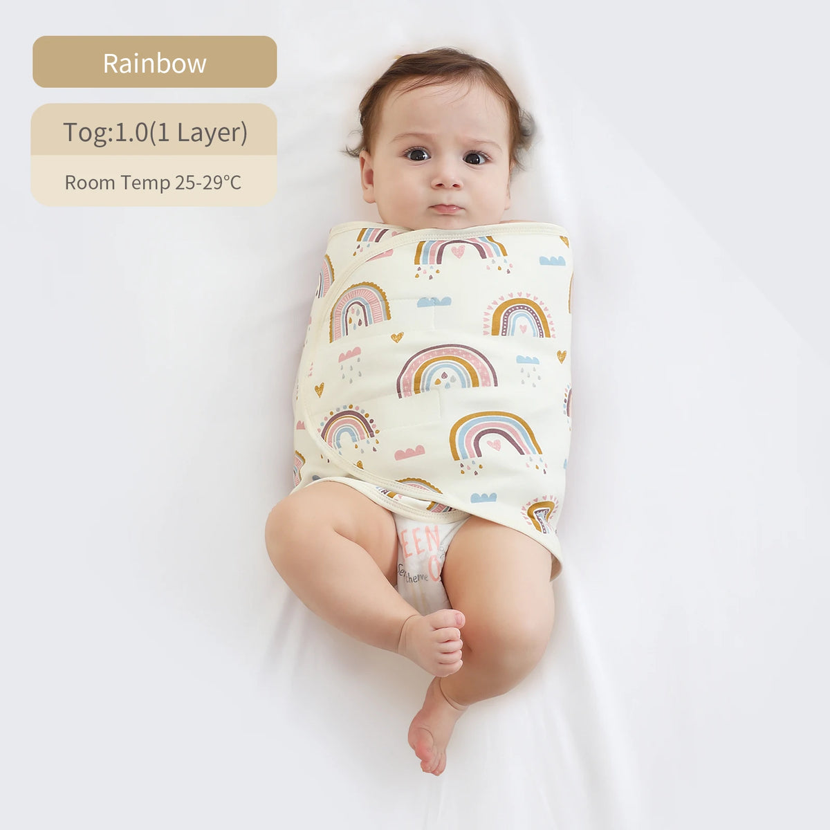 Soft Cotton Baby Swaddle Wrap 🌿🤍