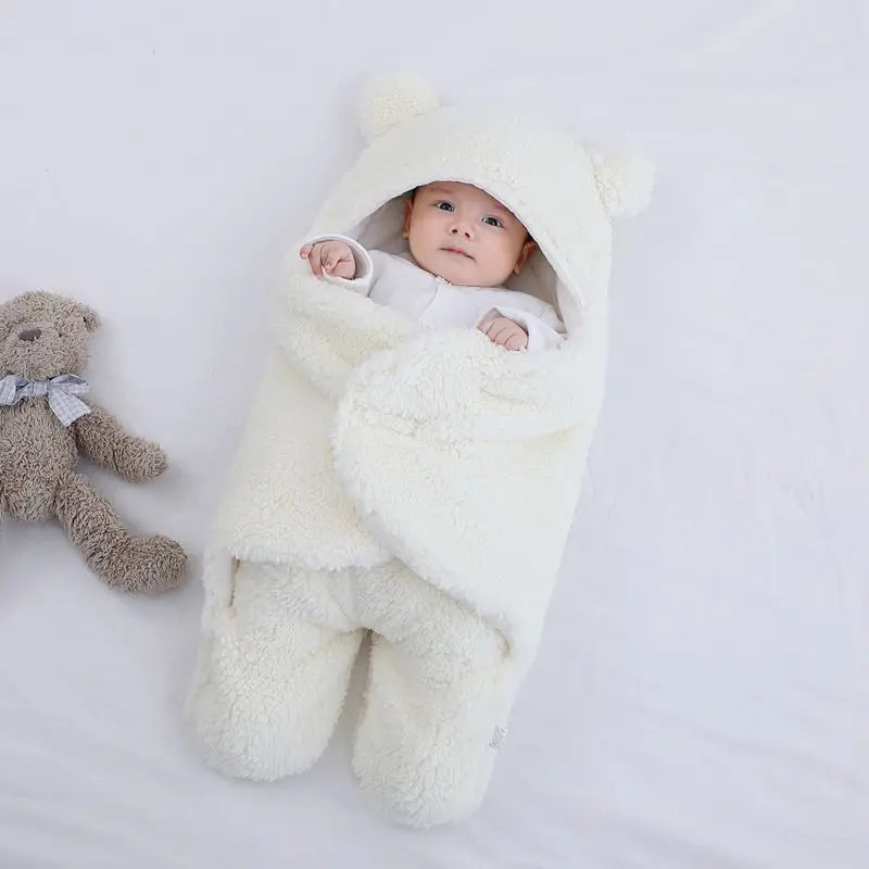 CosyCub – Plush Winter Baby Romper 🐻❄️