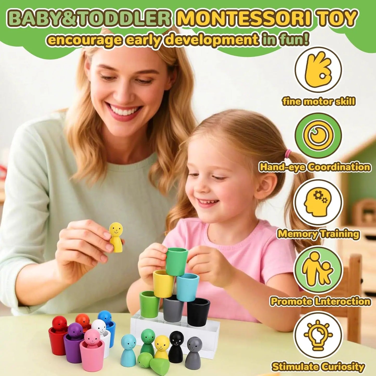 Montessori Color Sorting Toy – Learn Through Play