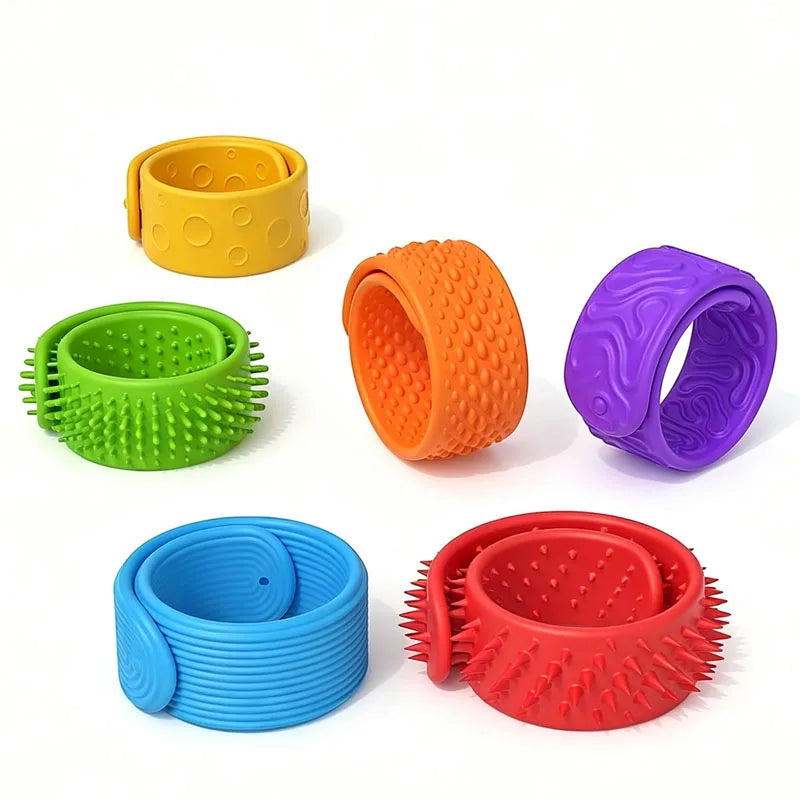 SensorySnap – Textured Fidget Bracelets 🌈✨