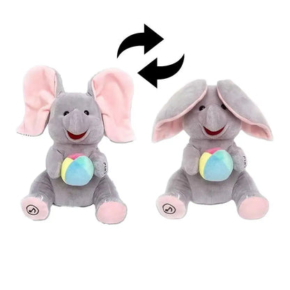 Singing Elephant Plush Toy – Interactive Hide & Seek Musical Toy