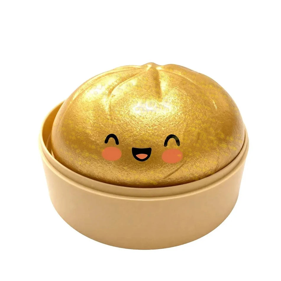 Giant Dumpling Squeeze Toy – Soft Squishy Fidget with Bamboo Steamer 🥟✨