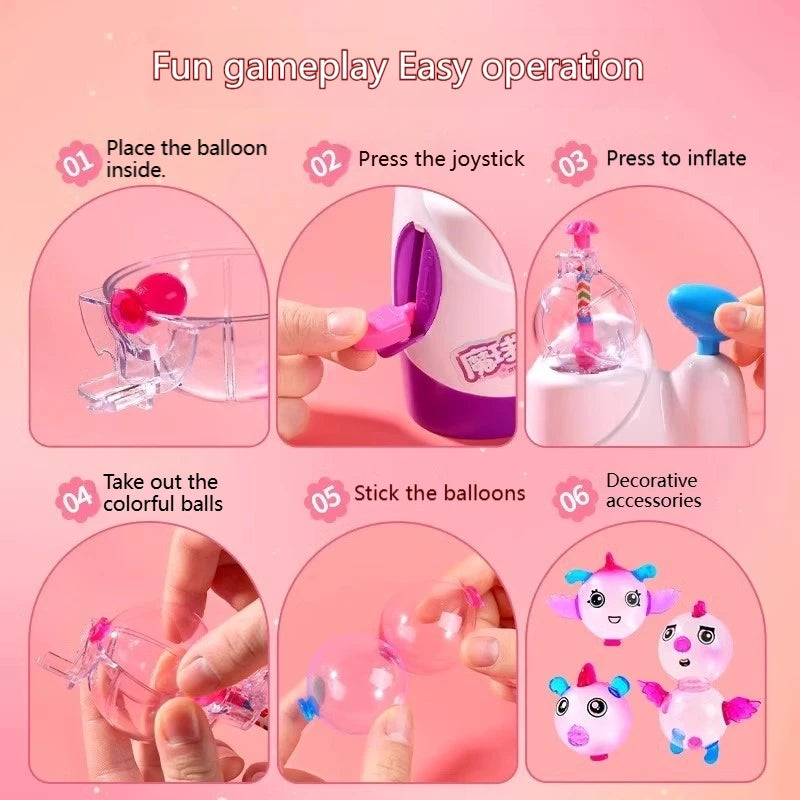 Magic Sticky Balloon DIY Craft Toy – Creative Bobo Inflator Fun