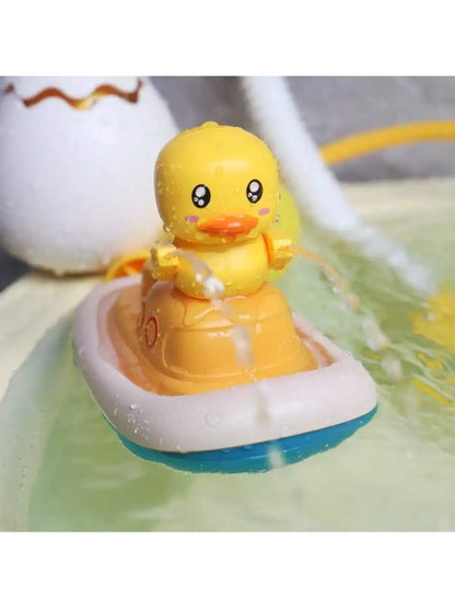 QuackFlow Duck Shower Bath Toy – Electric Water Spray Boat for Kids