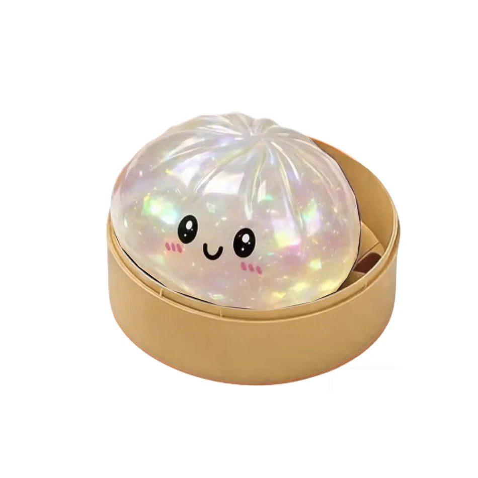 Giant Dumpling Squeeze Toy – Soft Squishy Fidget with Bamboo Steamer 🥟✨