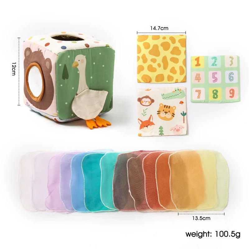 TinyTissues - Montessori Sensory Tissue Box Toy