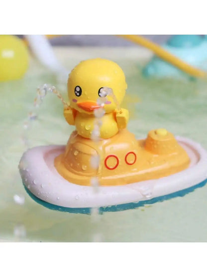 QuackFlow Duck Shower Bath Toy – Electric Water Spray Boat for Kids