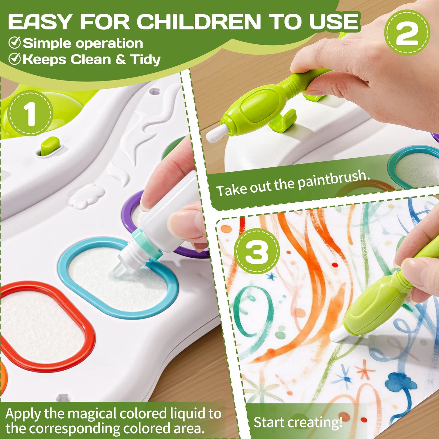 MagicPalette - Mess-Free Kids Painting Set