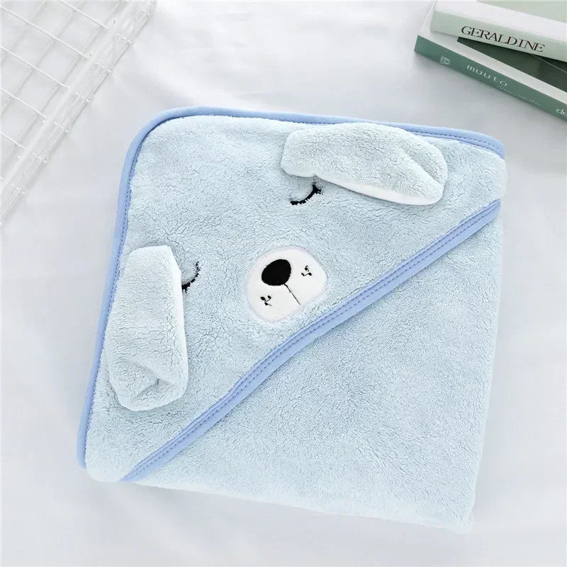 Animal Hooded Baby Towel Blanket 80x80