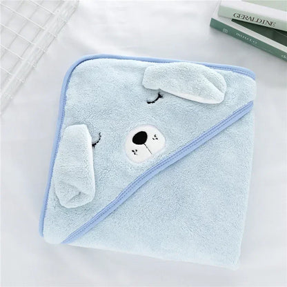 Animal Hooded Baby Towel Blanket 80x80