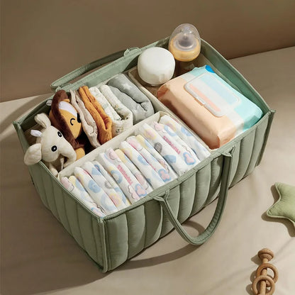 Baby Diaper Organizer Bag – Folding Portable Storage Caddy
