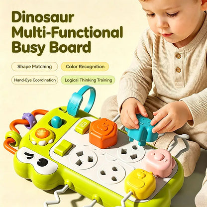Montessori-Style Plug & Match Busy Board – Light & Sound 🔌✨
